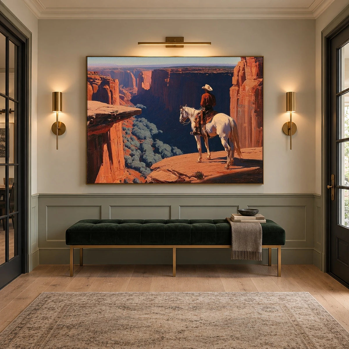 Canyon Rim Stillness — artwork in an interior setting 7