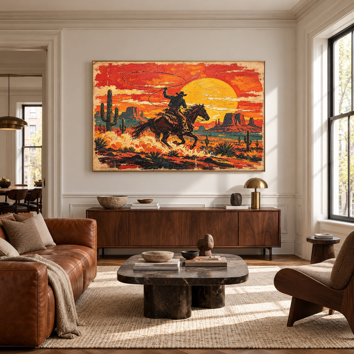 Chasing the Last Gold — featured artwork in a living space