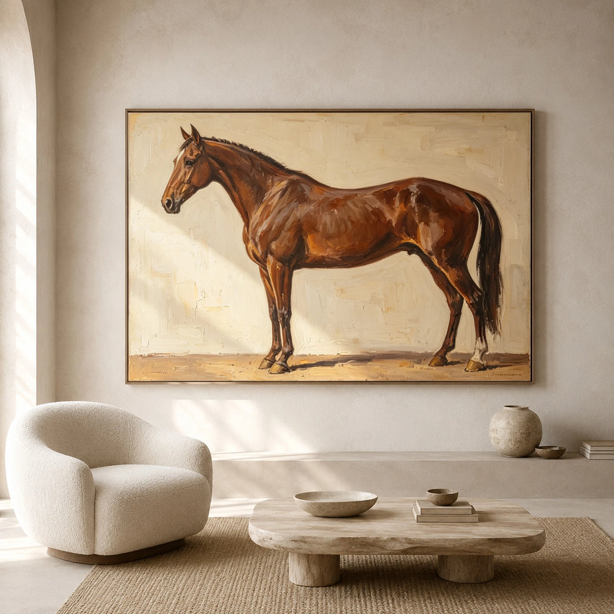 Chestnut in Warm Light — artwork in an interior setting 3