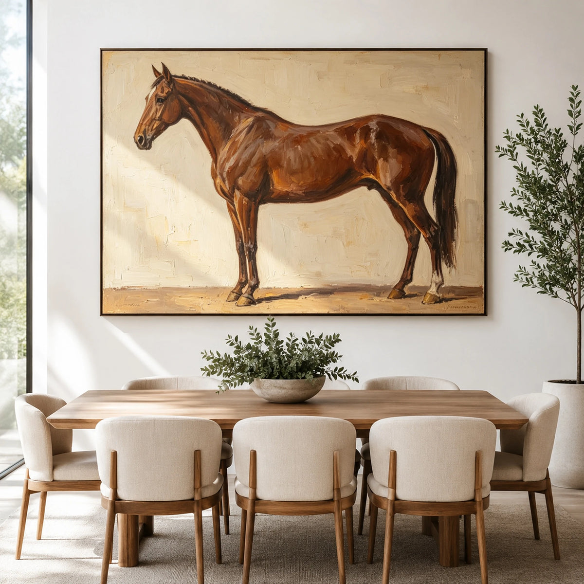 Chestnut in Warm Light — artwork in an interior setting 4