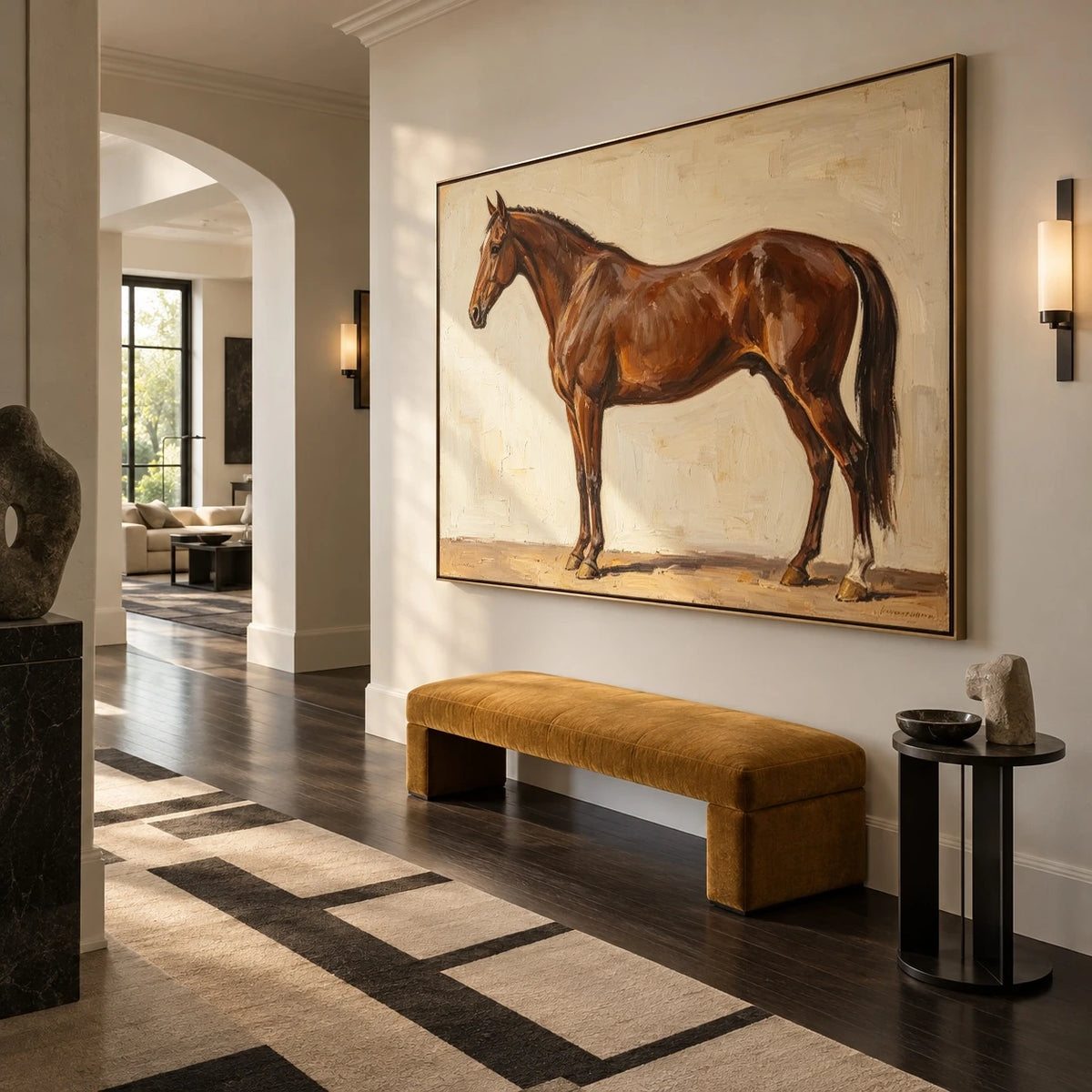Chestnut in Warm Light — artwork in an interior setting 6