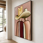 Close Under Two Brims — side view of the artwork
