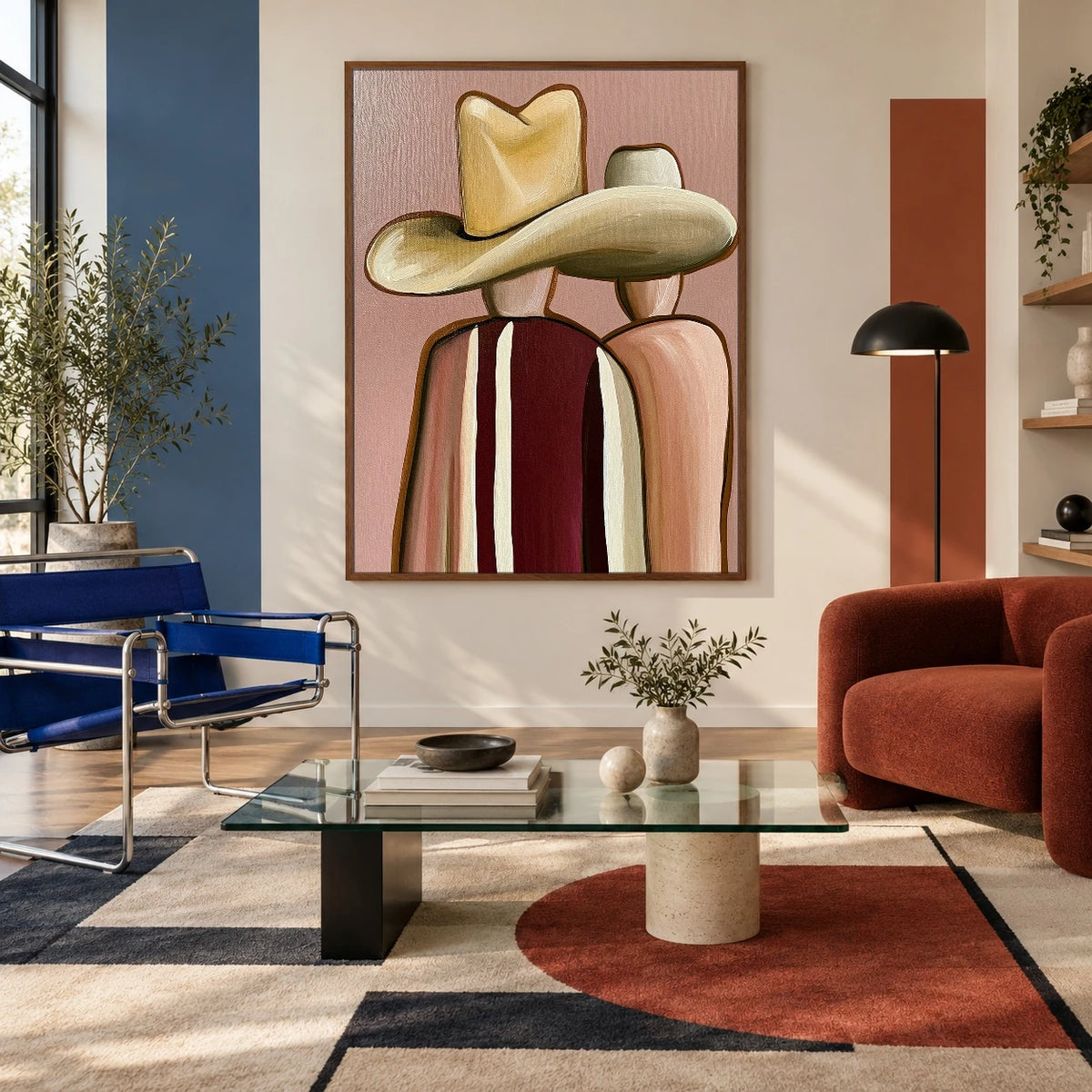 Close Under Two Brims — artwork in an interior setting 4