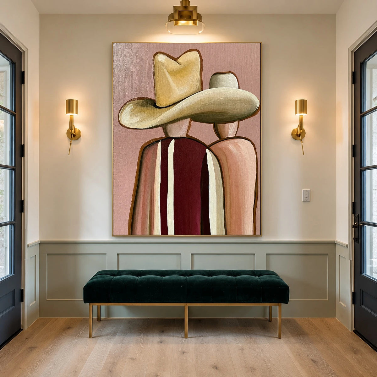 Close Under Two Brims — artwork in an interior setting 6