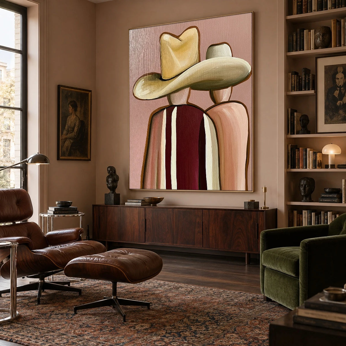 Close Under Two Brims — artwork in an interior setting 7