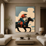 Cloud Chaser Cowboy — front view in a living space