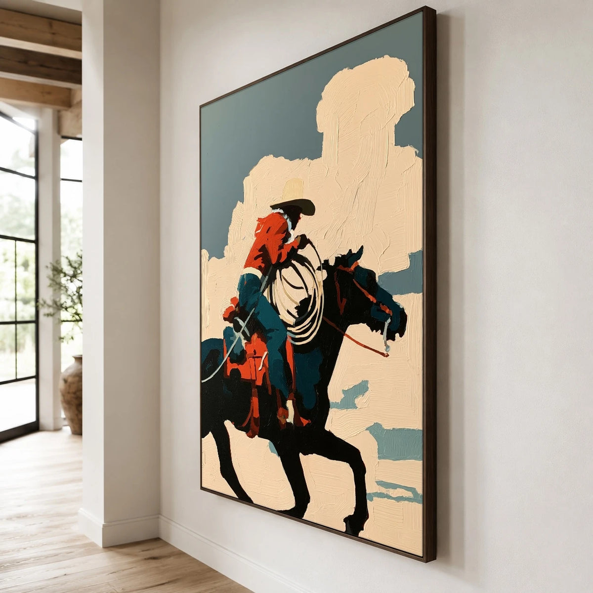 Cloud Chaser Cowboy — side view of the artwork