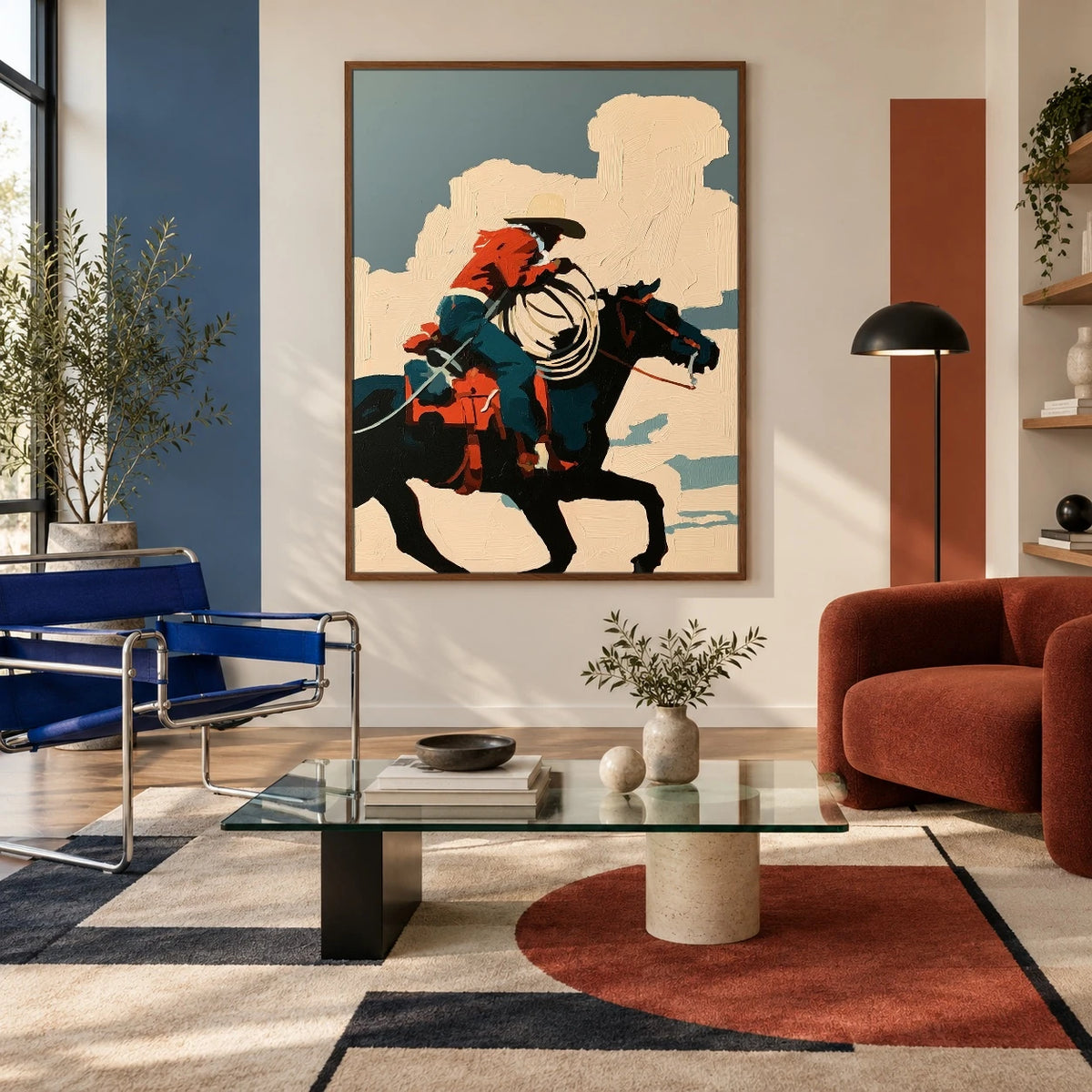 Cloud Chaser Cowboy — artwork in an interior setting 4