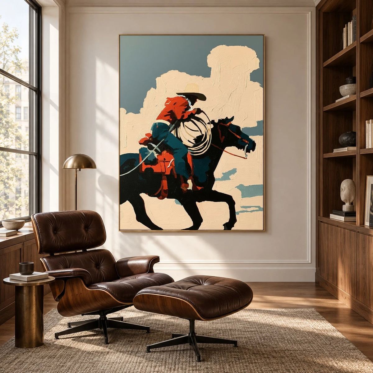 Cloud Chaser Cowboy — artwork in an interior setting 5