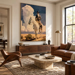 Cloudbound White Steed — artwork in an interior setting 4