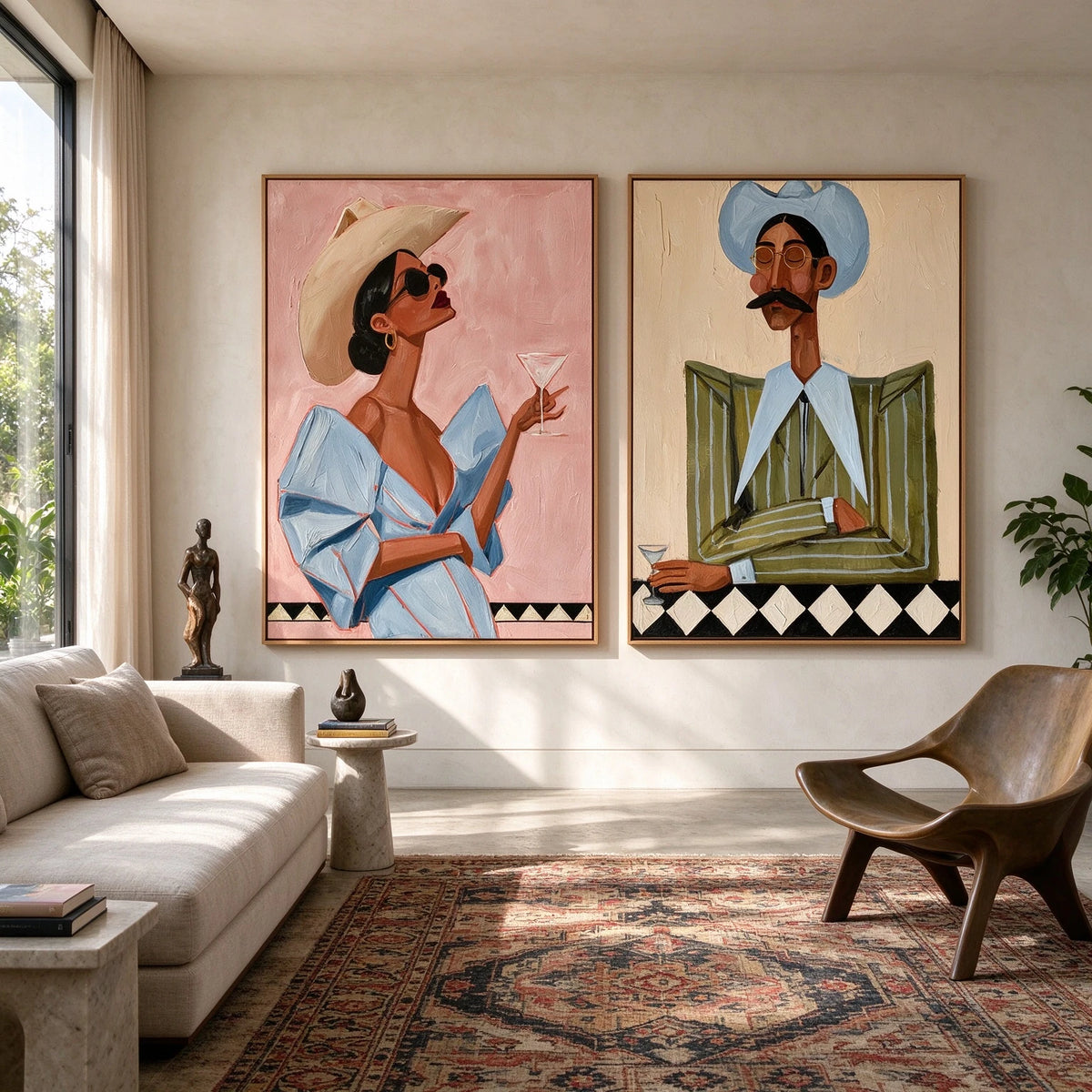 Cocktails After the Ride — artwork in an interior setting 3