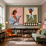 Cocktails After the Ride — artwork in an interior setting 6