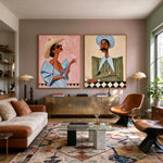 Cocktails After the Ride — artwork in an interior setting 7