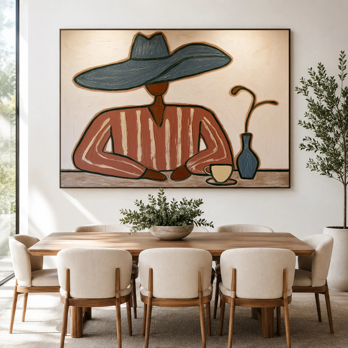 Coffee Beneath Blue — artwork in an interior setting 4