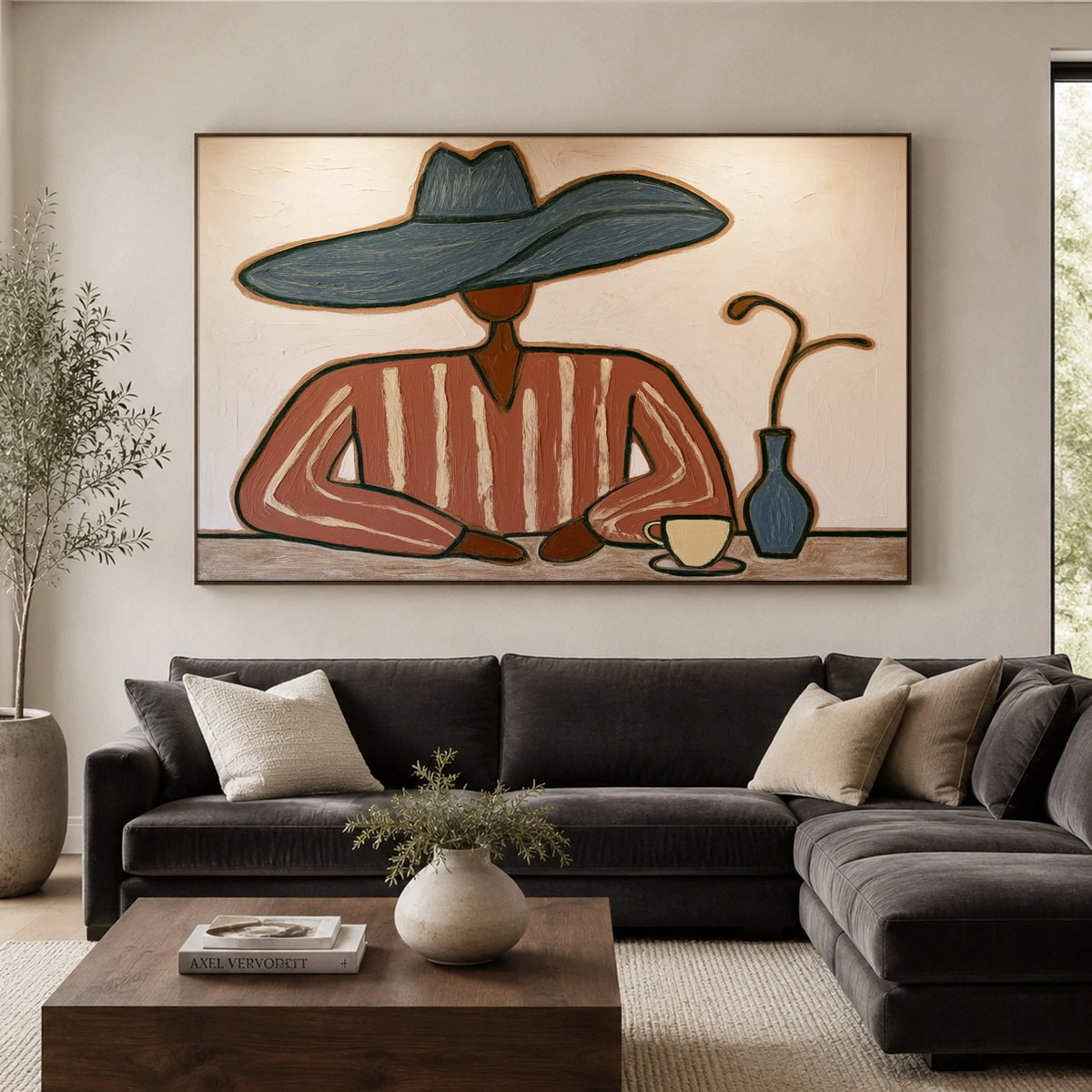 Coffee Beneath Blue — artwork in an interior setting 5