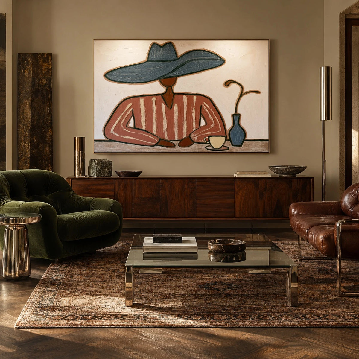 Coffee Beneath Blue — artwork in an interior setting 7