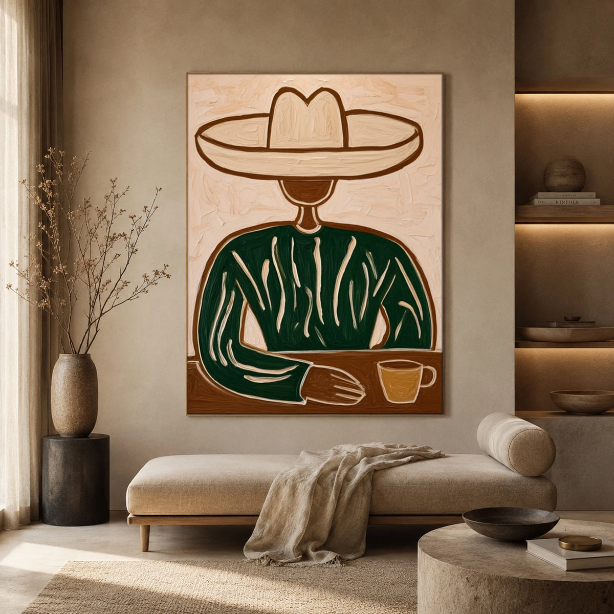 Coffee Beneath Cream — artwork in an interior setting 3