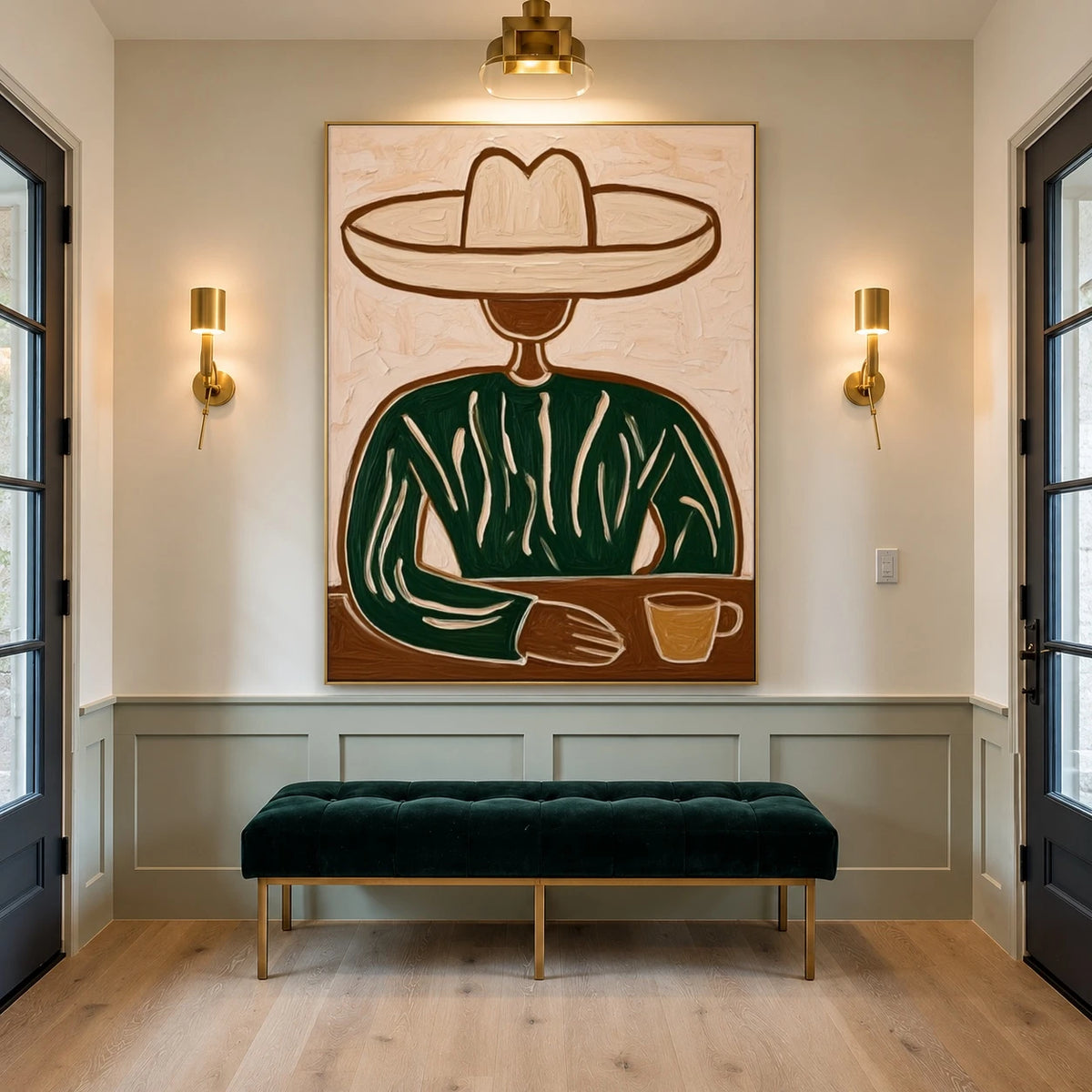 Coffee Beneath Cream — artwork in an interior setting 6
