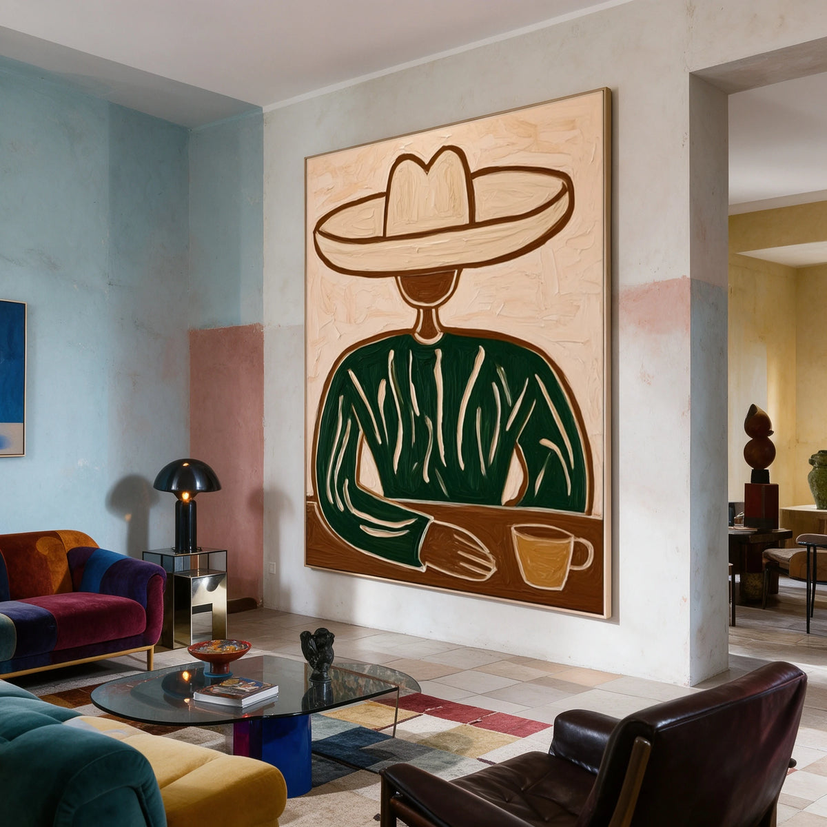 Coffee Beneath Cream — artwork in an interior setting 8