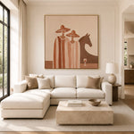Company at Sundown — front view in a living space