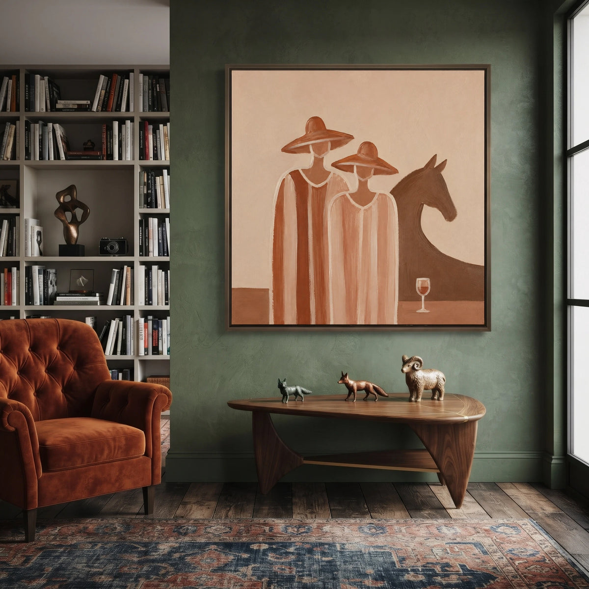 Company at Sundown — artwork in an interior setting 5