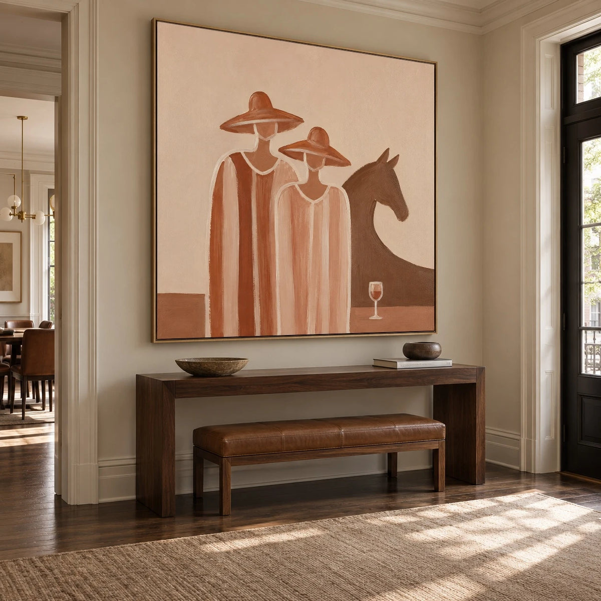 Company at Sundown — artwork in an interior setting 6