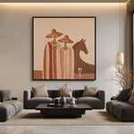 Company at Sundown — artwork in an interior setting 8