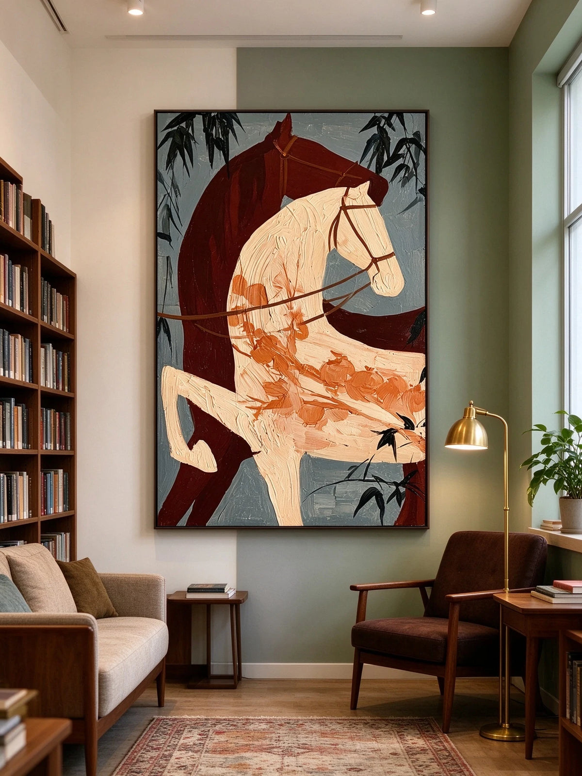 Copper Mane Reverie — artwork in an interior setting 4