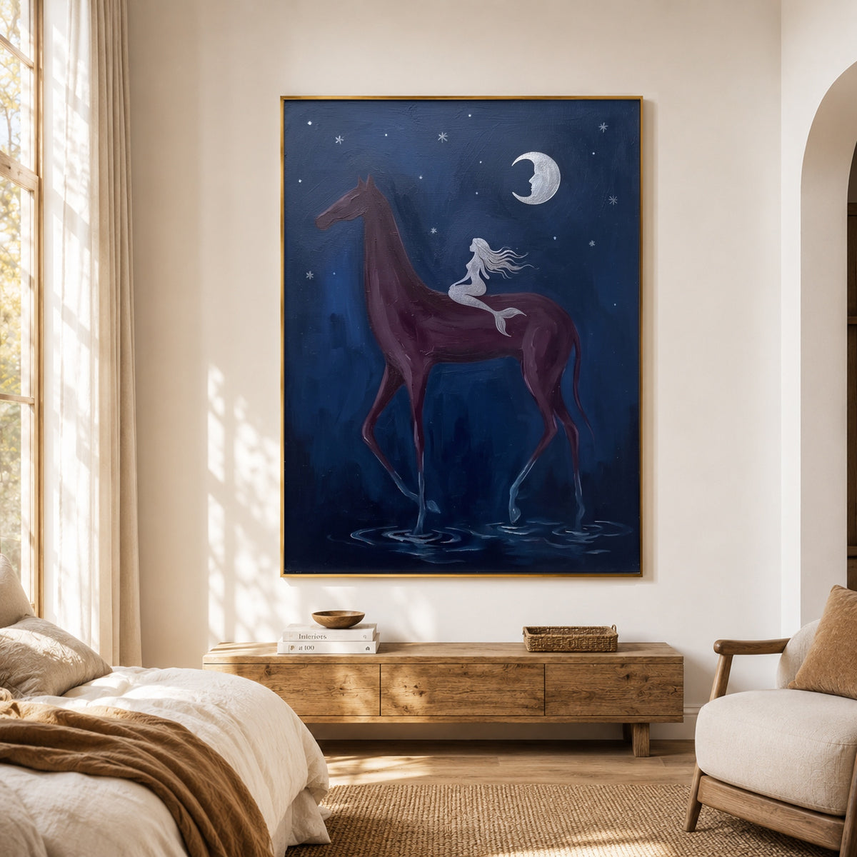 Crossing the Quiet Moon — artwork in an interior setting 3
