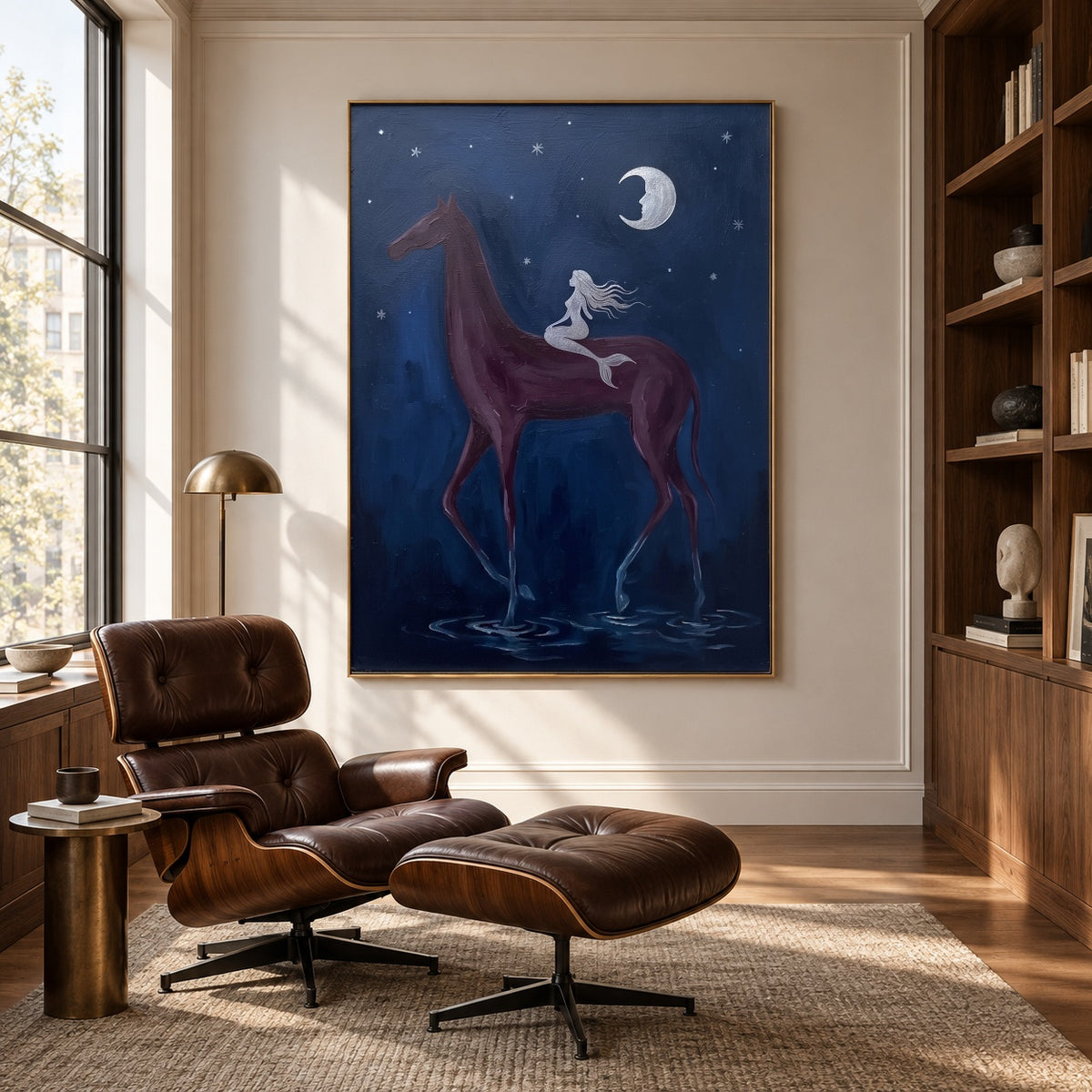 Crossing the Quiet Moon — artwork in an interior setting 6