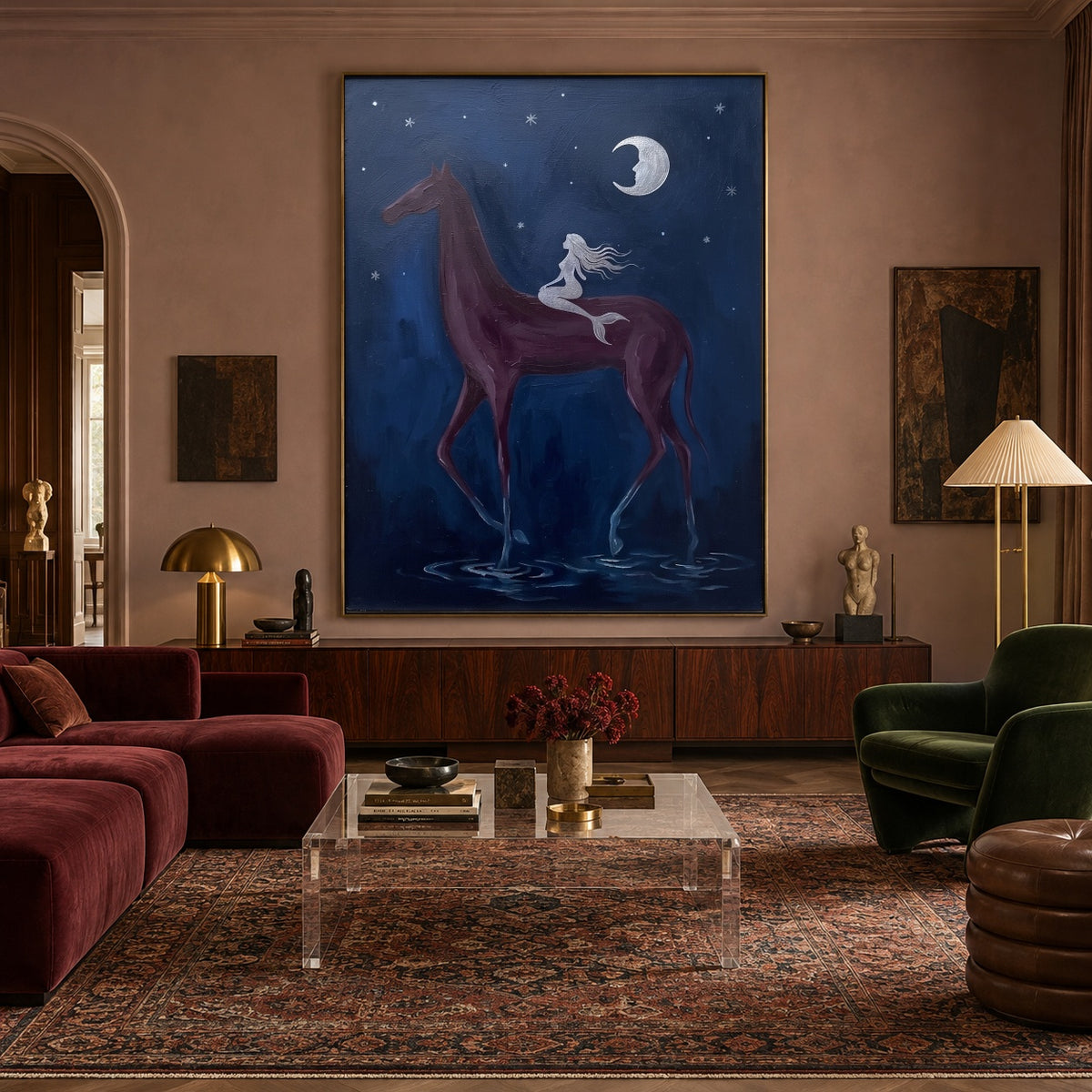 Crossing the Quiet Moon — artwork in an interior setting 8