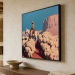 Desert Bloom Crossing — side view of the artwork