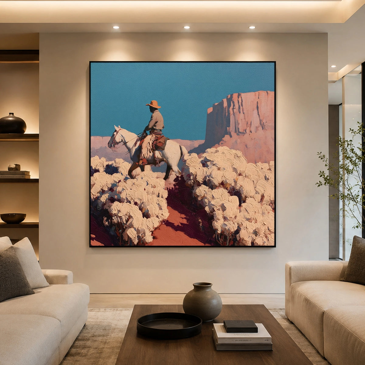 Desert Bloom Crossing — artwork in an interior setting 3