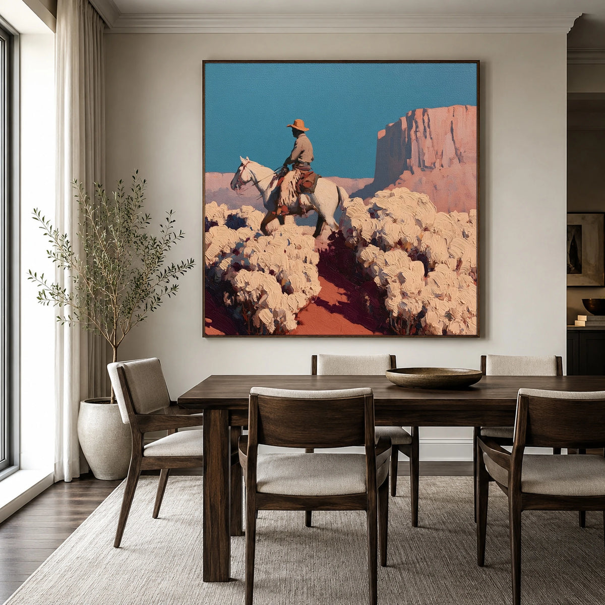 Desert Bloom Crossing — artwork in an interior setting 4