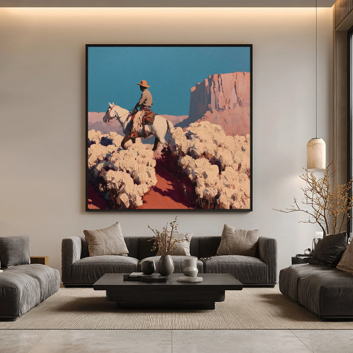 Desert Bloom Crossing — artwork in an interior setting 8