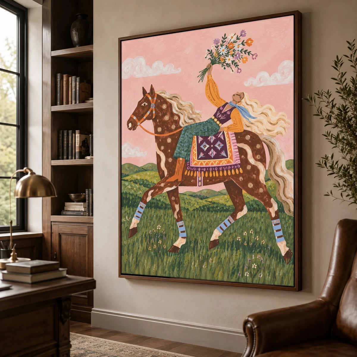 Flowers for the Ride — side view of the artwork