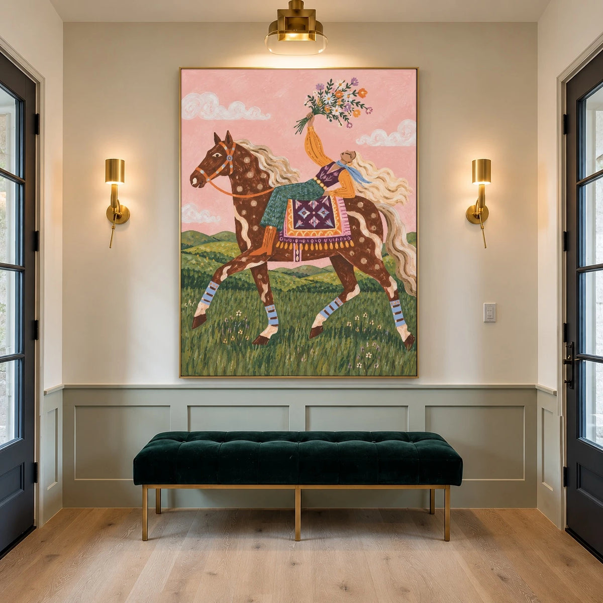 Flowers for the Ride — artwork in an interior setting 6