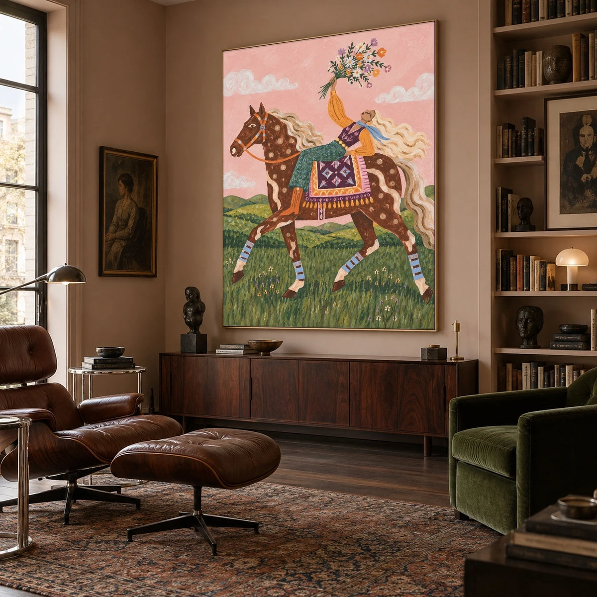 Flowers for the Ride — artwork in an interior setting 7