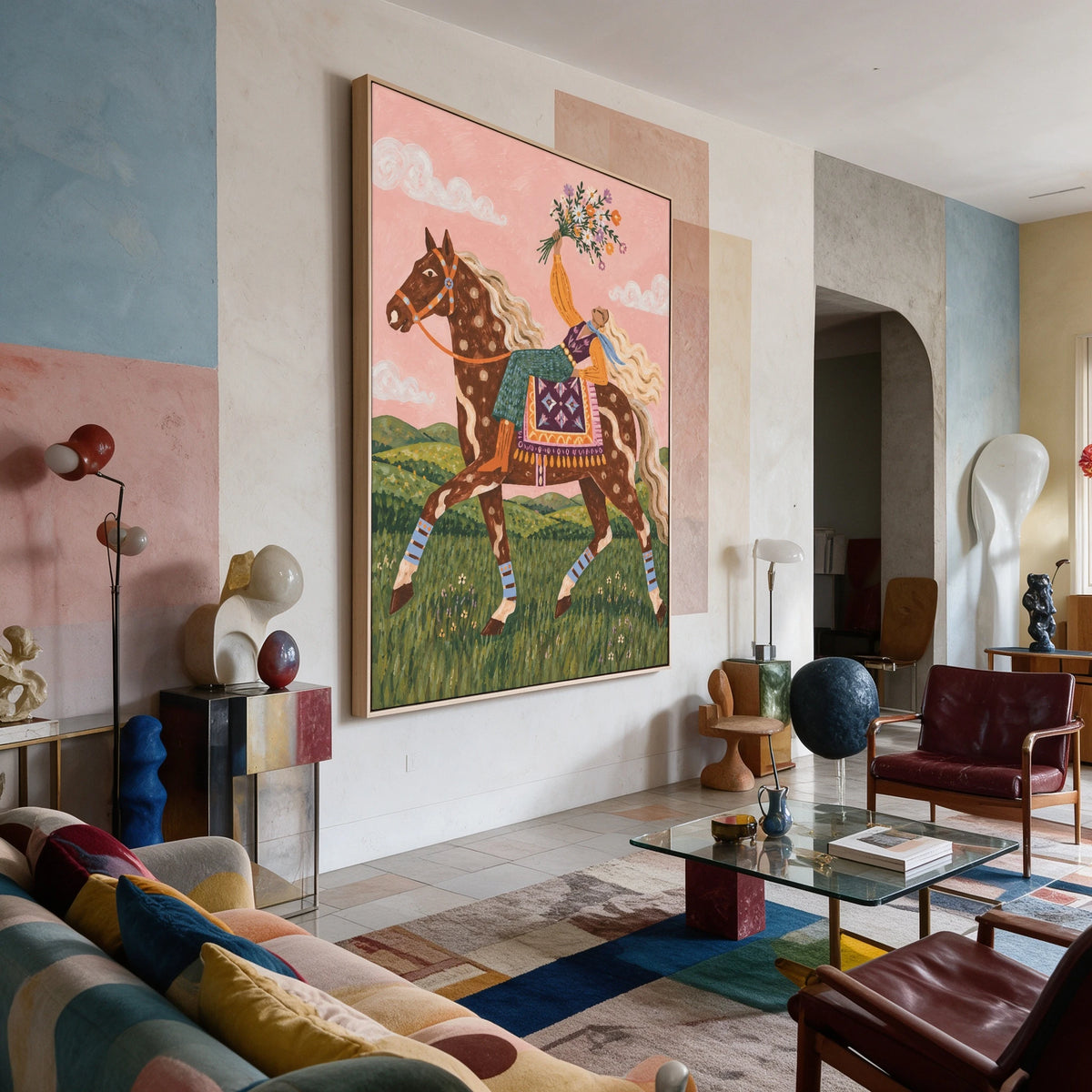 Flowers for the Ride — artwork in an interior setting 8