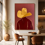 Gold Above Garnet — artwork in an interior setting 3