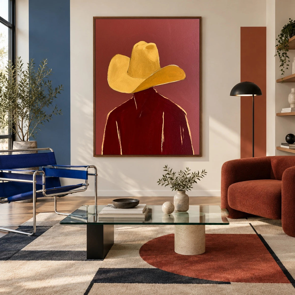 Gold Above Garnet — artwork in an interior setting 4
