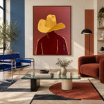 Gold Above Garnet — artwork in an interior setting 4
