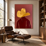 Gold Above Garnet — artwork in an interior setting 5