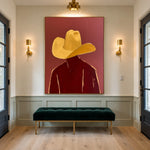 Gold Above Garnet — artwork in an interior setting 6