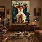 Her Blooming Recess — front view in a living space