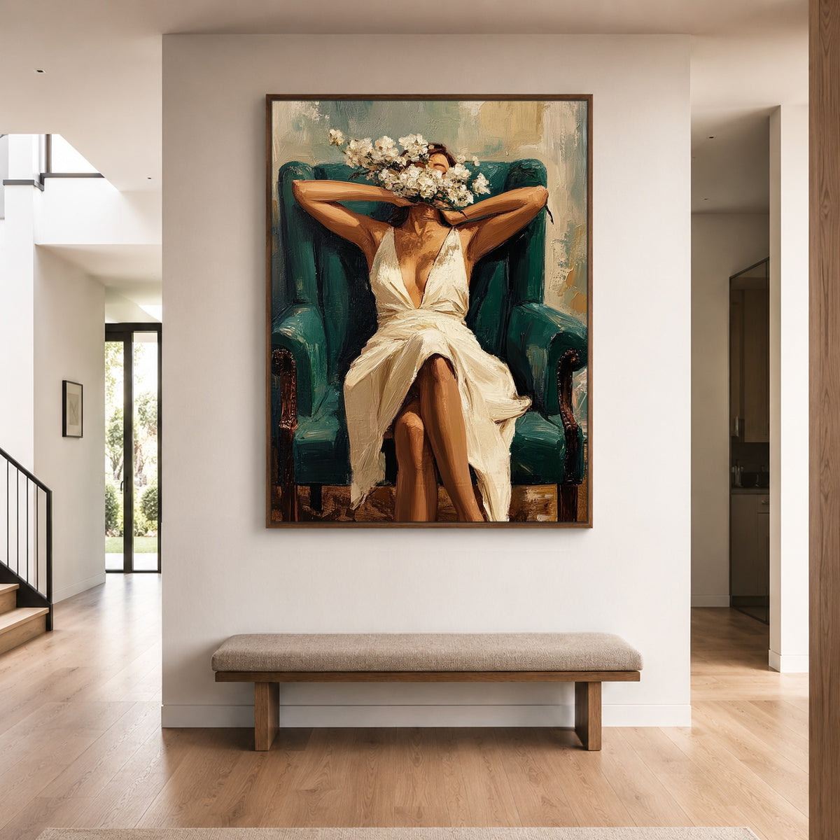 Her Blooming Recess — artwork in an interior setting 3