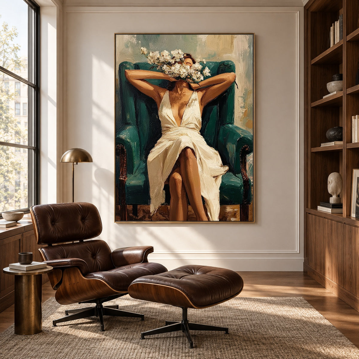 Her Blooming Recess — artwork in an interior setting 5
