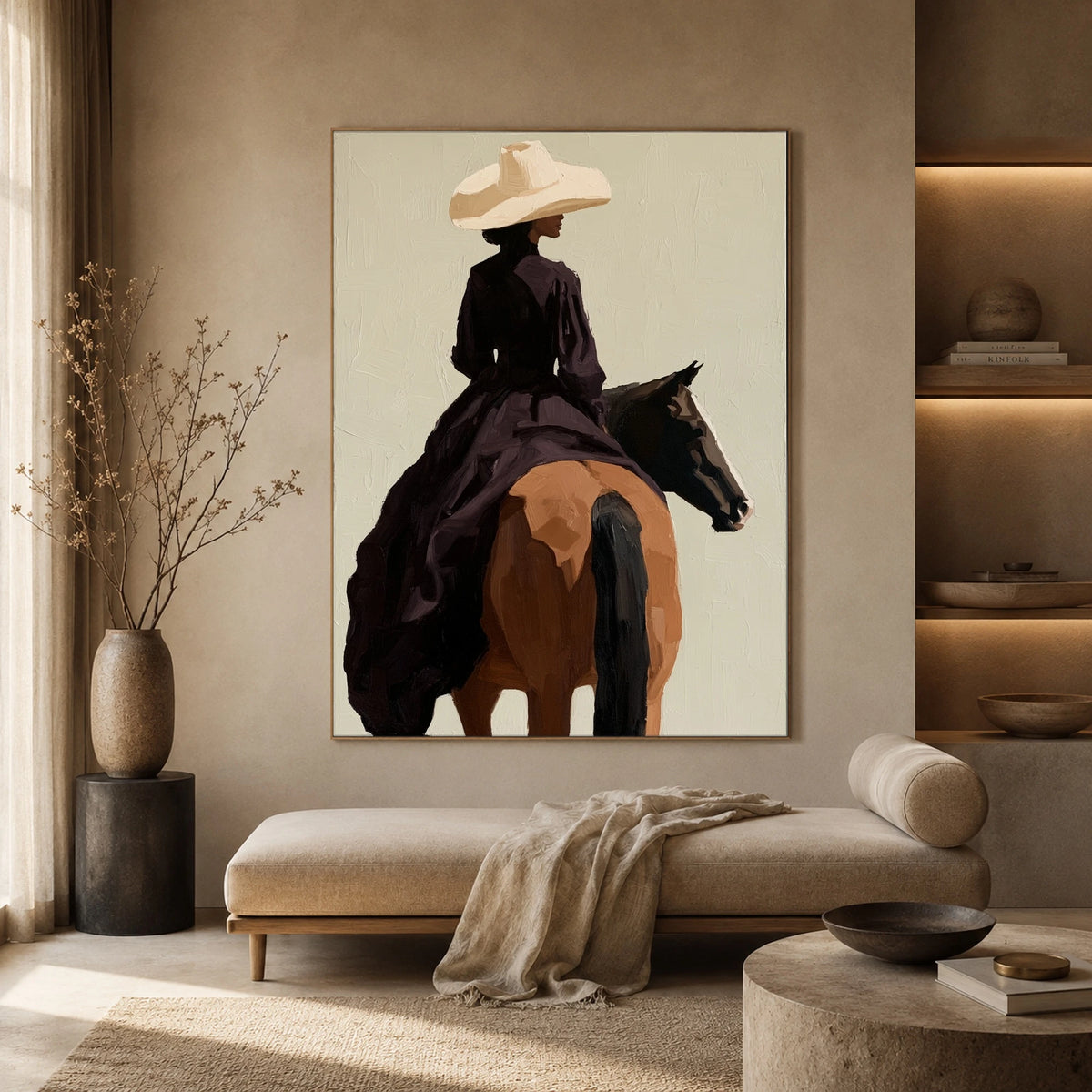 Her Own Direction — front view in a living space