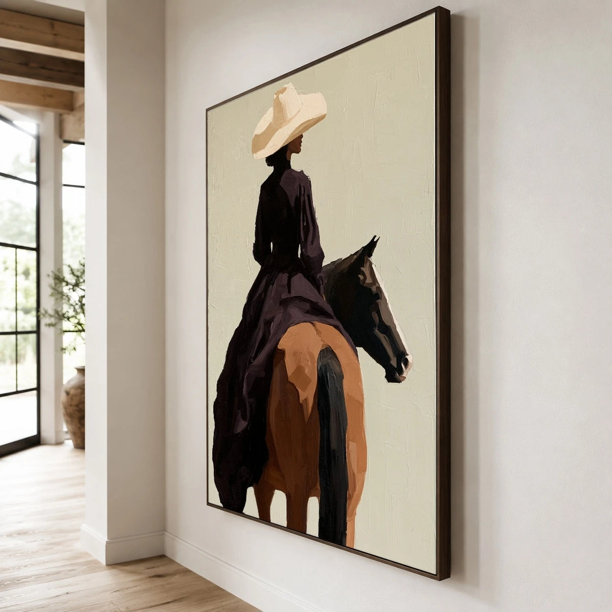 Her Own Direction — side view of the artwork