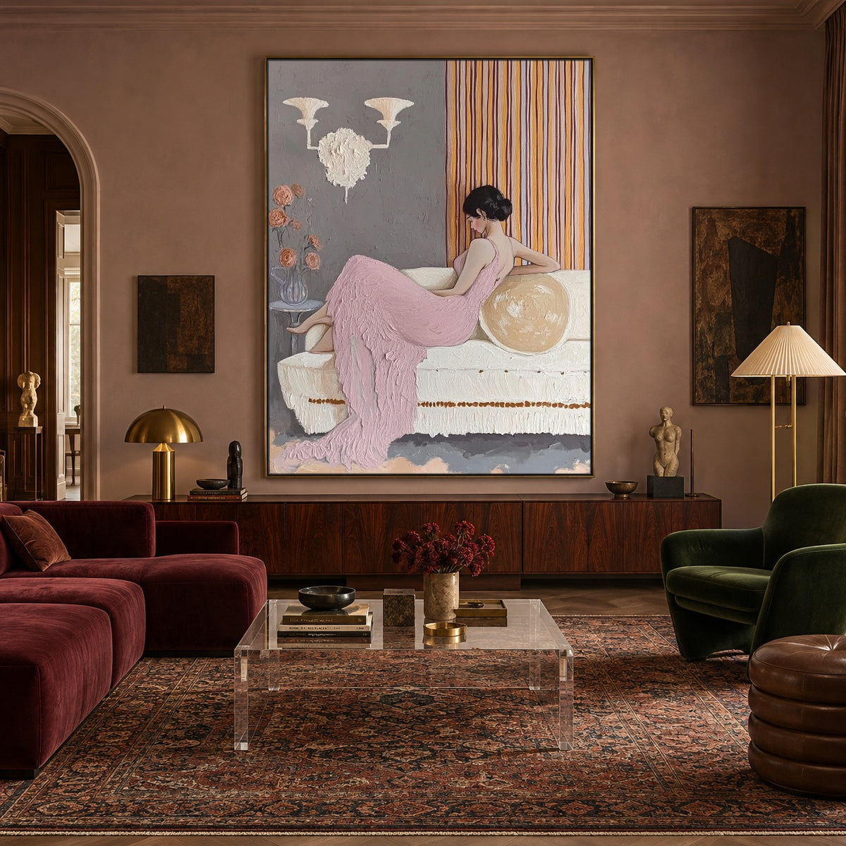 Her Western Interlude — front view in a living space